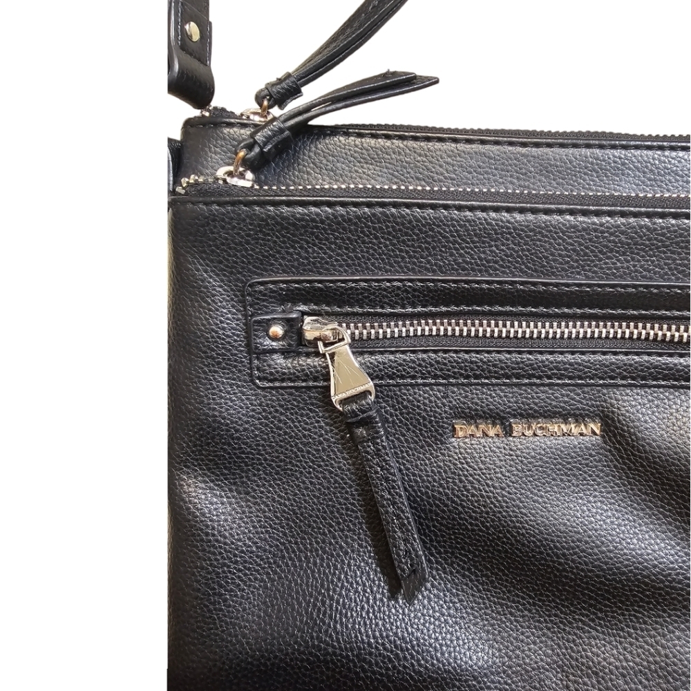 Dana Buchman black crossbody with adjustable strap. - Picture 2 of 5